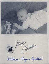 Xmas Card, Cynthia Lundh, oldest daughter of Wilma